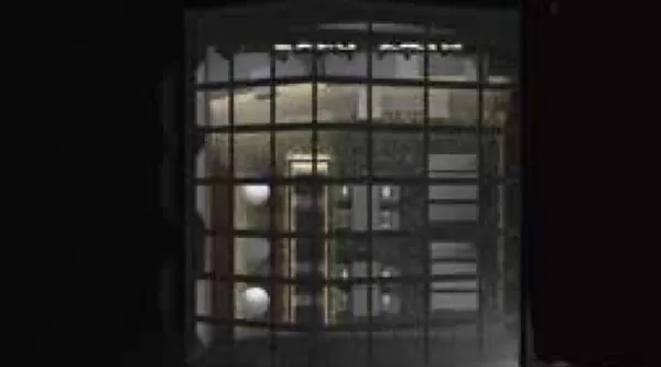 3D night render of the café shopfront