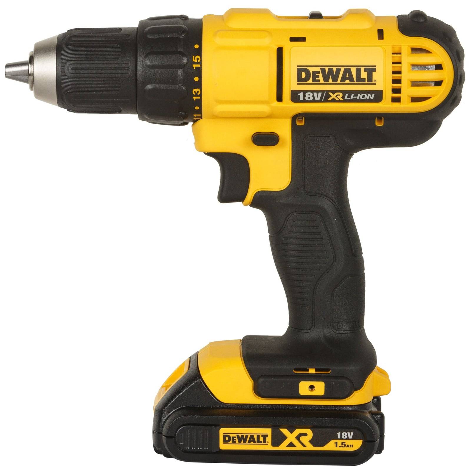 Bor obeng DeWALT DCD771 18V dengan baterai 1,5 Ah