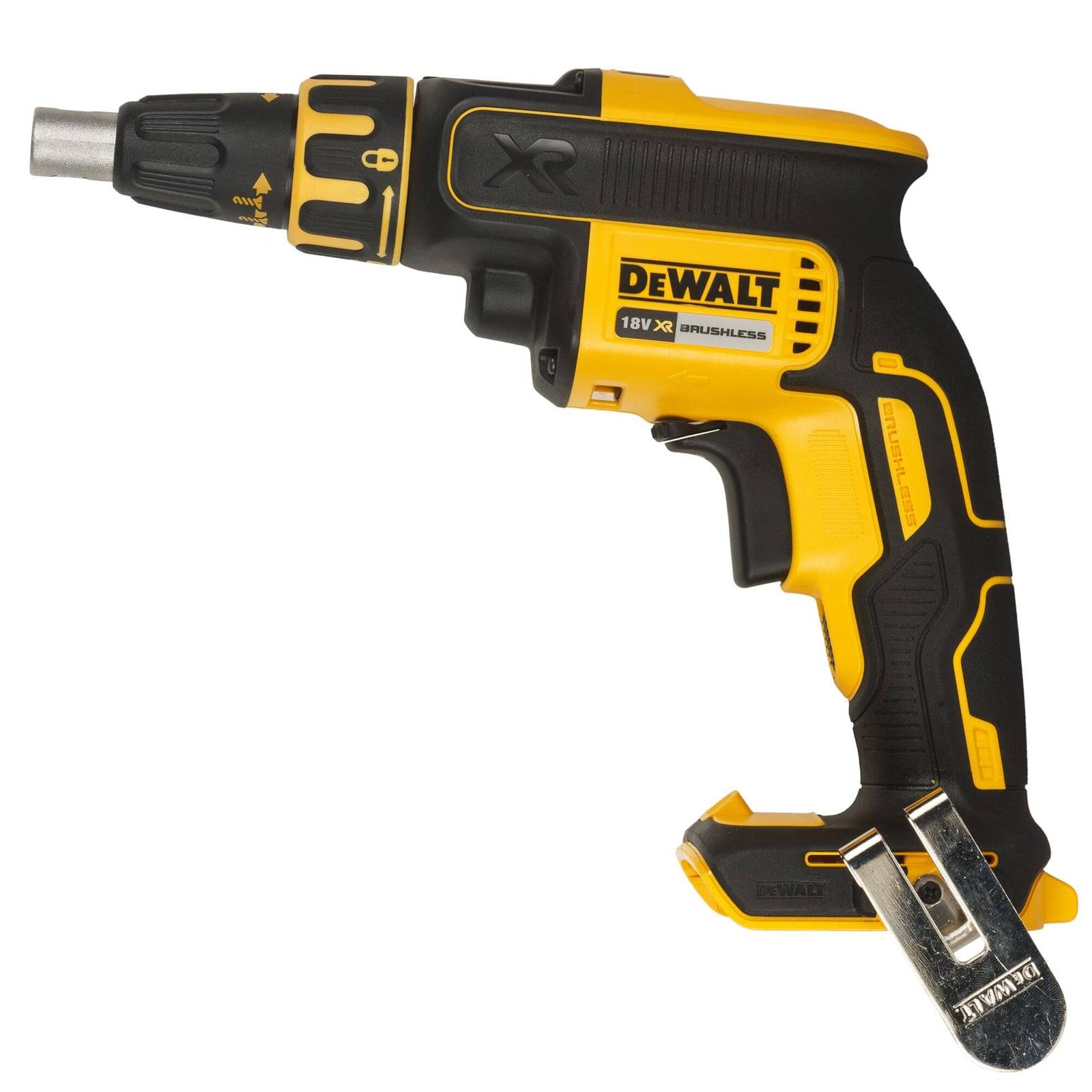 Obeng drywall brushless DeWALT DCF620 18V XR — unit tanpa baterai
