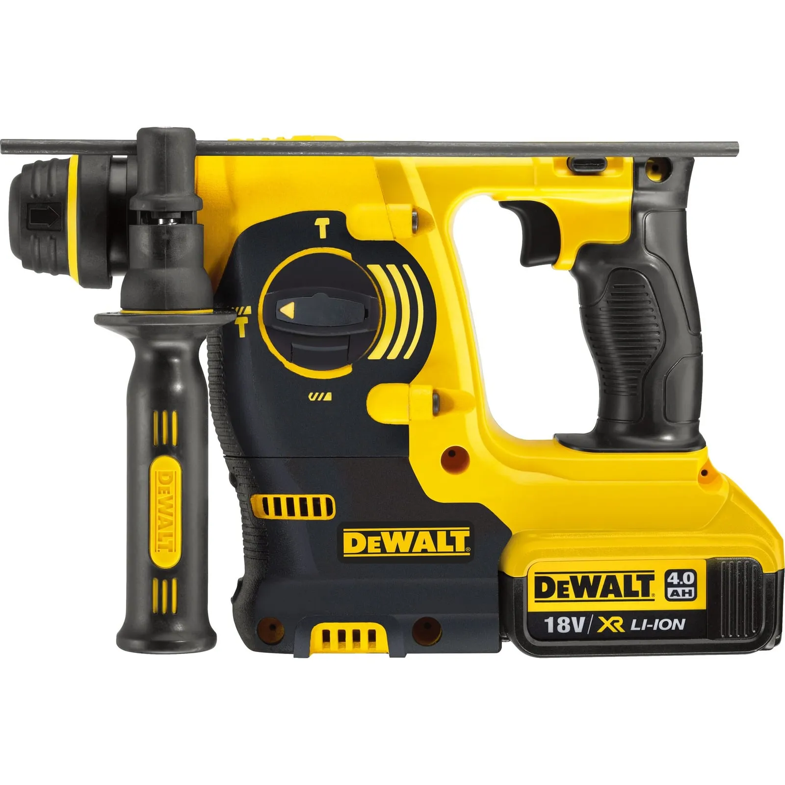 Rotary hammer SDS-Plus DeWALT DCH253 18V XR dengan baterai 4,0 Ah