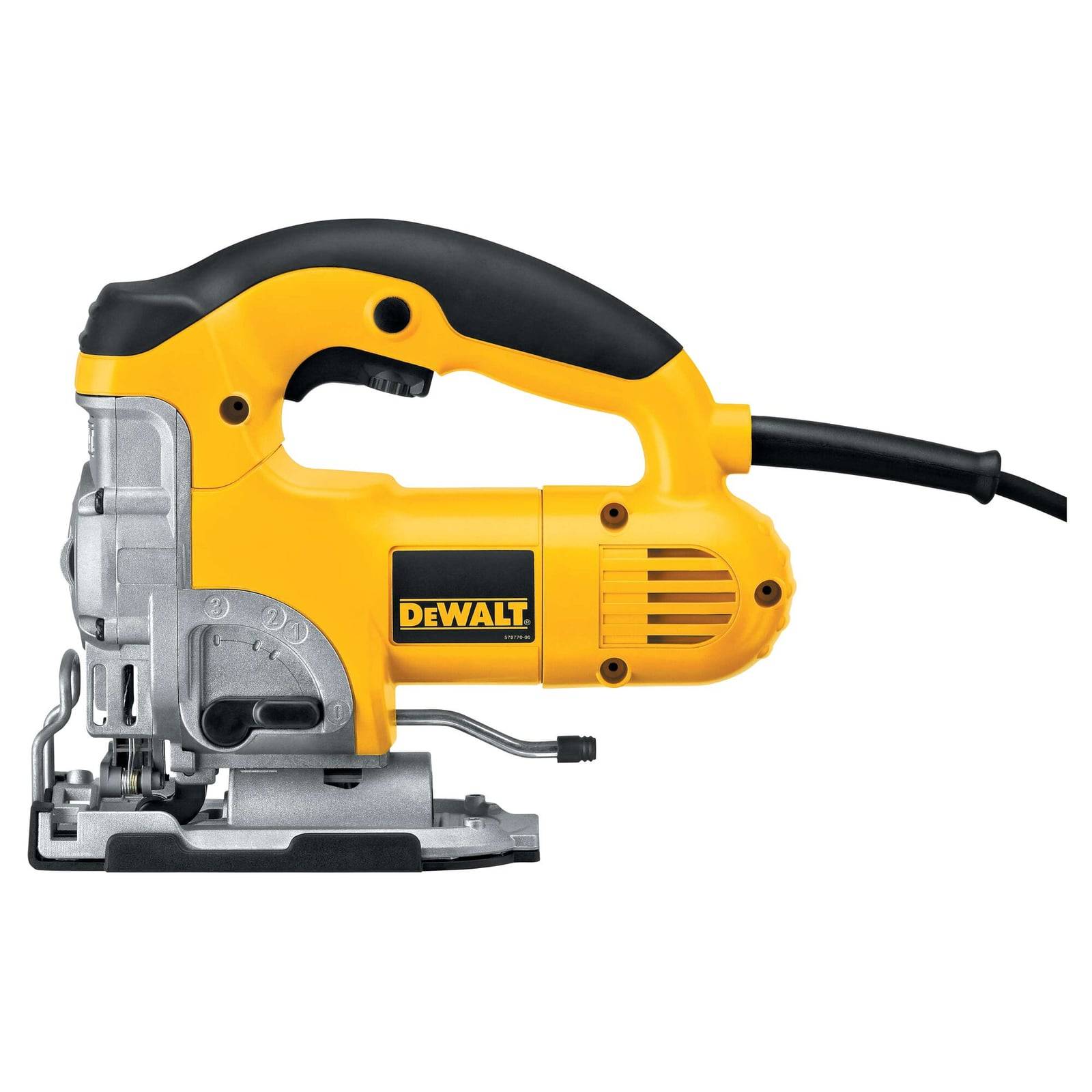 Gergaji jigsaw DeWALT DW331K — tampak samping