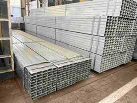 Hollow kotak galvanis — stok material