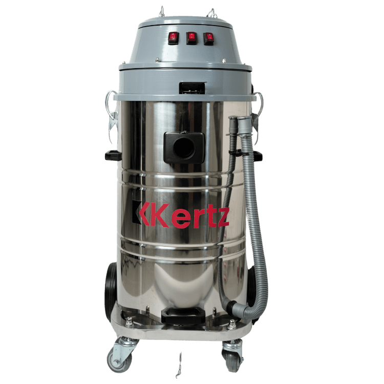 Vacuum cleaner industri tiga motor Kertz KVC 70 kapasitas 70 liter