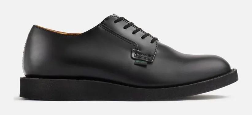 Sepatu Red Wing Postman Oxford #101 kulit Black Chaparral