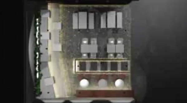3D top view of the coffee shop layout