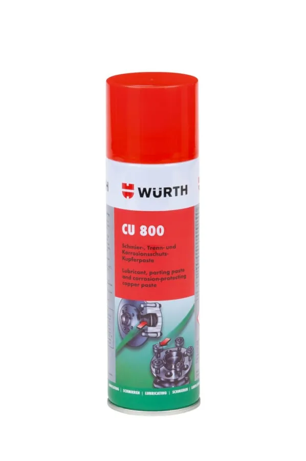Semprotan tembaga Würth CU 800 — kaleng aerosol, art. 0893800
